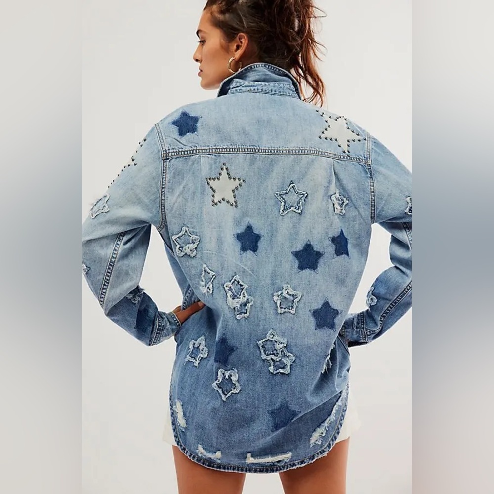One Teaspoon Studded Star Everyday Shirt